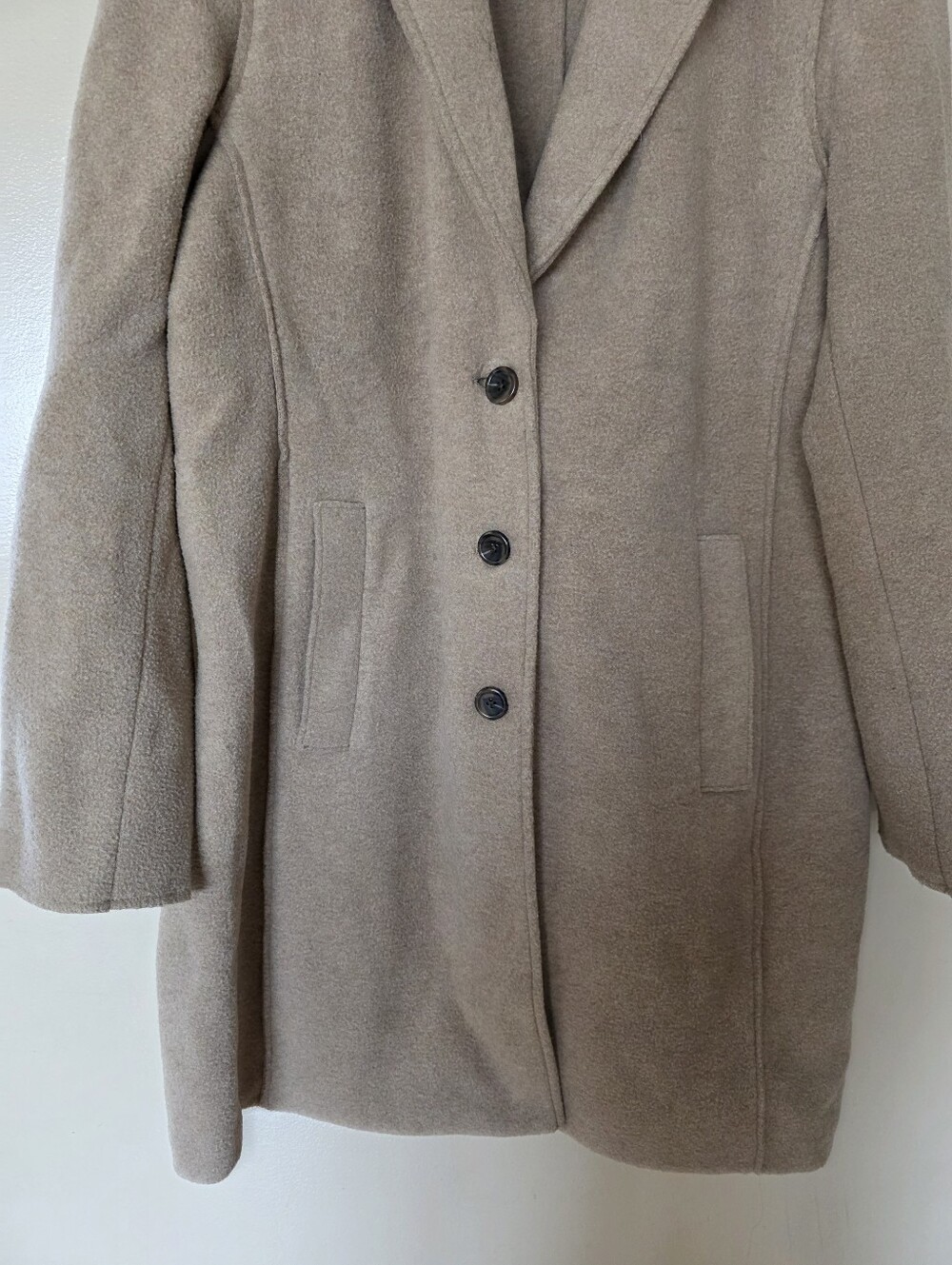 JCrew Camel Boiled Wool Blend Topcoat 12 Old Money Quiet Luxury Capsule Wardrobe - Picture 4 of 14
